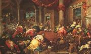 Jacopo Bassano The Purification of the Temple oil painting reproduction